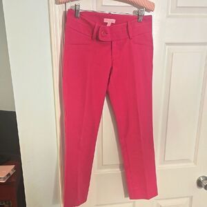 Lilly Pulitzer Fuchsia Cropped Pants